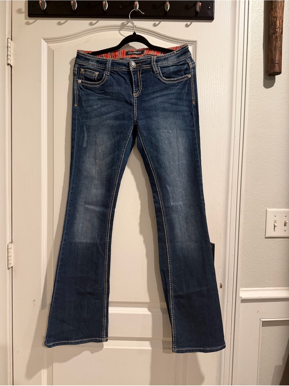 Cello Dark Blue Flared Jeans